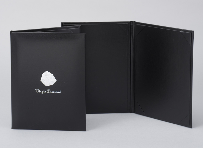 ダイアモンド 千鶴 (PR+) ※箔押し入り仕様 ダイヤモンドの質感を出した箔押しのホルダー - 証書ホルダーや卒業