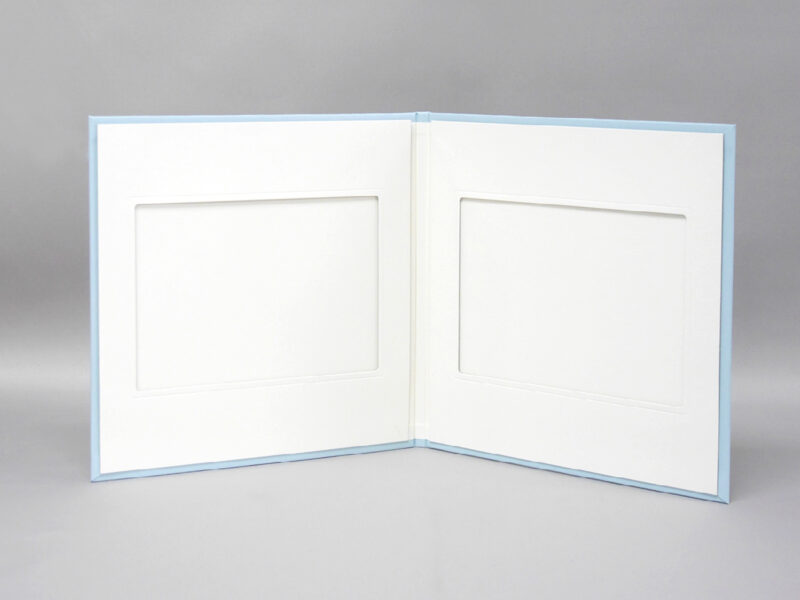 記念品/ホルダー/特注/紙/水色/証書サイズA5(148×210㎜)/紹介番号2-49